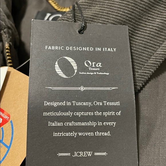 J. Crew Cropped Barn Jacket in Ripstop Cotton Mossy Brown Size Med NWT - Picture 5 of 10